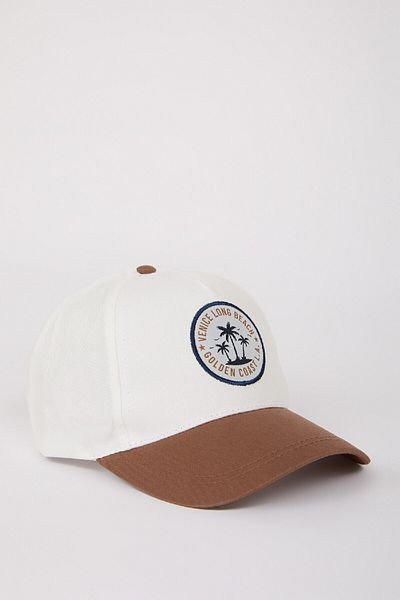 DeFacto Men's Color Block Cotton Cap Hat W8579Az25Sm
