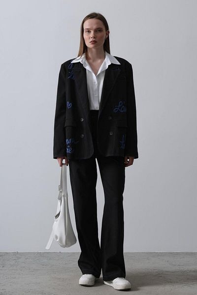 modaserdem Black Heart Jacket Set