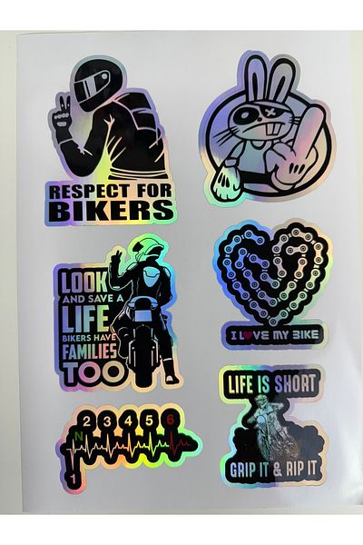 cakaybu Motor Sticker (Sticker) A4 Sizes - Notebook, Helmet, Wall, Bicycle, Motorcycle, Cabinet, Door