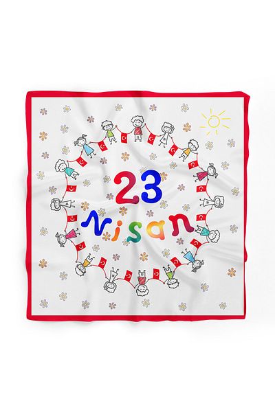 TUA 23 April Children's Day Themed Bandana/Scarf