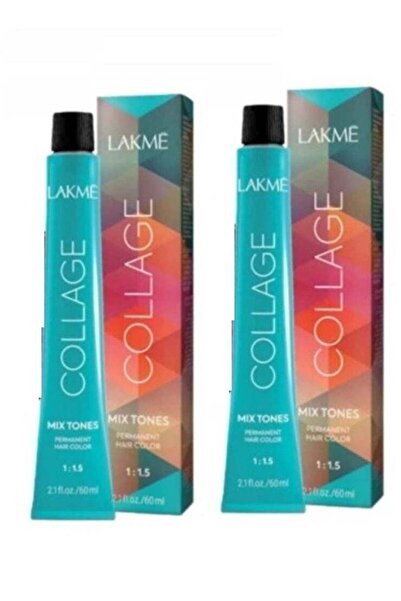 Lakme قطعتان من صبغة الشعر كولاج 0/50 مزيج درجات اللون الأحمر - 60 مل