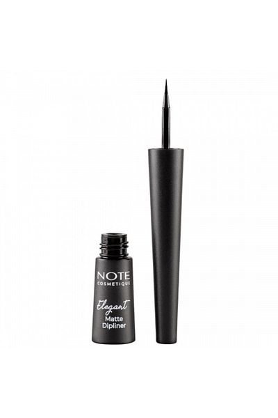 NOTE Dipliner Elegant Matte Waterproof – 01 Coal Black – Black