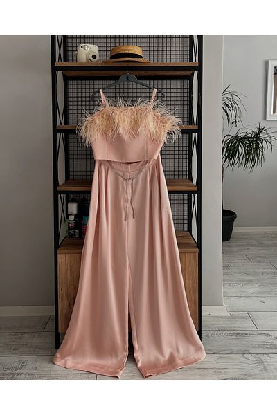 Favori Ewas Design Pants Otrish Bustier Women's Double Satin Suit