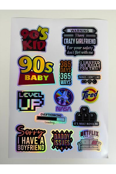 cakaybu A4 Size Laptop Sticker - Notebook, Helmet, Wall, Bicycle, Motorcycle, Cabinet, Door Sticker