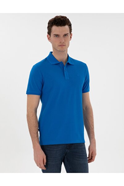 U.S. Polo Assn. Pierre Cardin Basic No Curling Collar Slim Fit Male T-Shirt