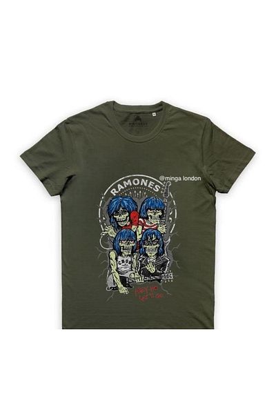 Minga London Ramones Death Music Oversize T-Shirt - Prévu À L'Avance