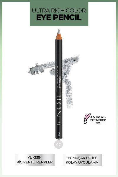 NOTE Ultra Rich Color Eyeliner – 07 Iceberg – Silver