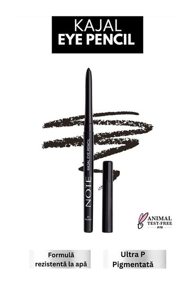 NOTE Waterproof Kajal Retractable Eyeliner – 01 Black