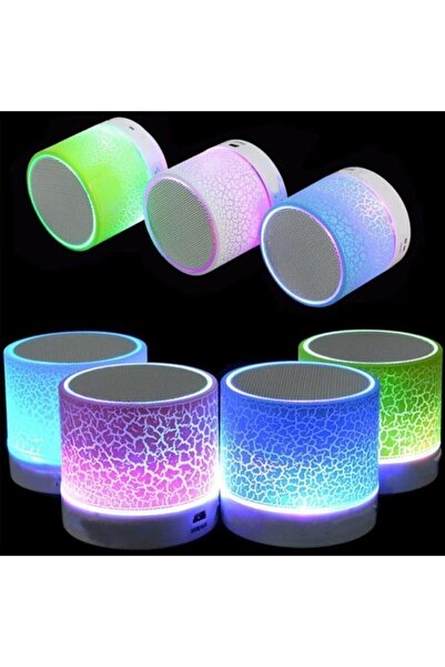 KTR TECH Işıklı Taşınabilir Bluetooth Wireless Mini Hoparlör Kablosuz Ses Bomba Portatif Speakerli