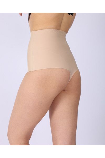 Bluewhs Women's Laser Cut High Waist Fit Look String Thong Panties Fit Look Belly Corset
