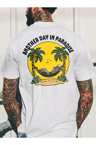 Wish BF Tricou oversize cu imprimeu "Another Day in Paradise"