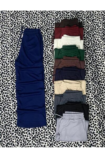 DÜVEN Geniş Paça Modal AÇIK LACİVERT WİDE LEG Pantolon - İspanyol Paça Eşofman Altı