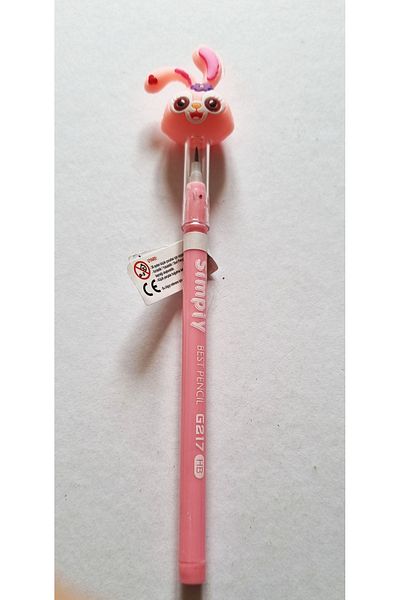 Modellino Happy Bunny Curved Ear Rabbit Simply Laying Pencil - 1 Piece with Color Options