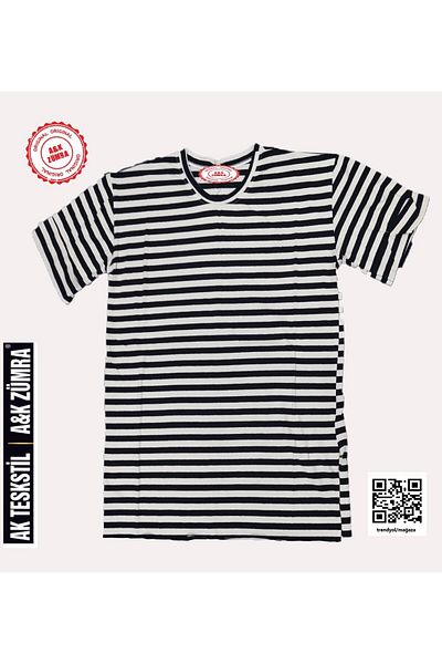 A&K ZÜMRA Large Size Slit Detailed Casual T-Shirt