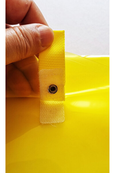 Modellino Renkli Şeffaf Kalın A4 Cırtlı Dosya Cepli Dosya - Sarı