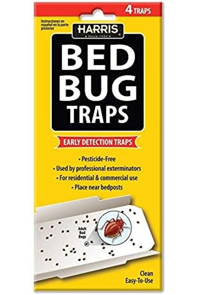 Harris مصائد الغراء للكشف المبكر عن بق الفراش (4/حزمة)