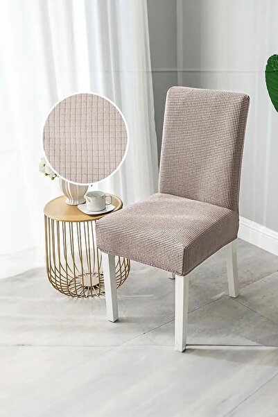 HANSARAYHOME HANSARAY Lastikli Kare kılıfı , Esnek ve koruyucu Sandalye Kılıfı [6adet]