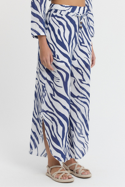 TCT TEKSTİL Γυναικείο παντελόνι - Voile Zebra Shalwar παντελόνι - 2130