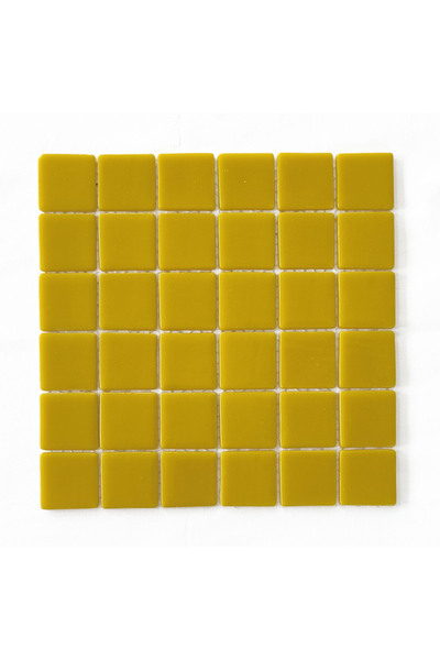 MozaiKristaL Yaşam Alanlarının Tüm Yüzeyleri Için 50x50 Mm Sarı Cam Mozaik. (...