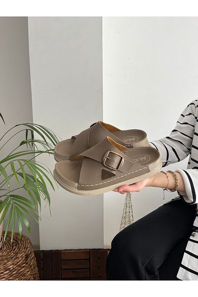 Behtah Kundura Large Size Women's Men's Orthopedic Comfortable Sole Daily Slippers Street Slippers