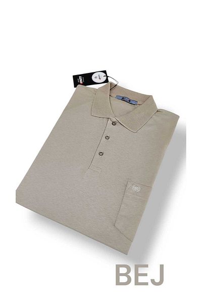 Ünal Giyim Cotton Plus Size Pocket Collar Dad T-Shirt 3Xl,4Xl,5Xl,6Xl