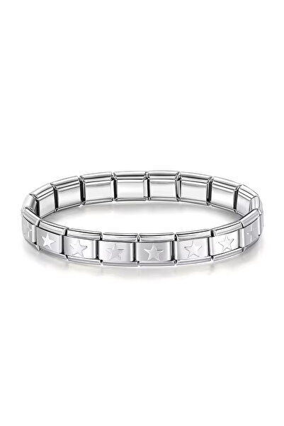 Starred Italian Charm Bracelet Steel Not Blacken