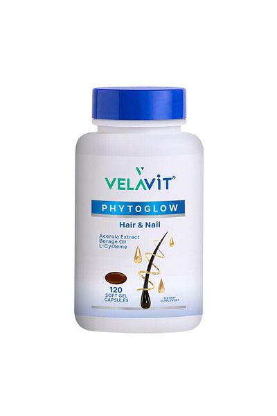Velavit Phytoglow Hair Nail 120 Soft Capsules