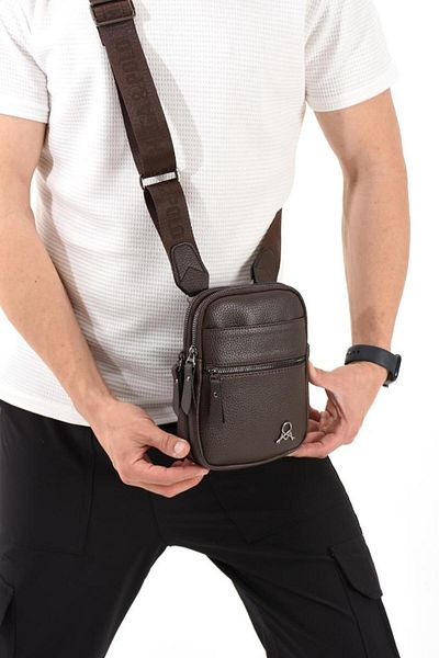 Baginn Мъжка чанта за телефон, веганска кожа, 20*12 см, изкуствена кожа, чанта през рамо