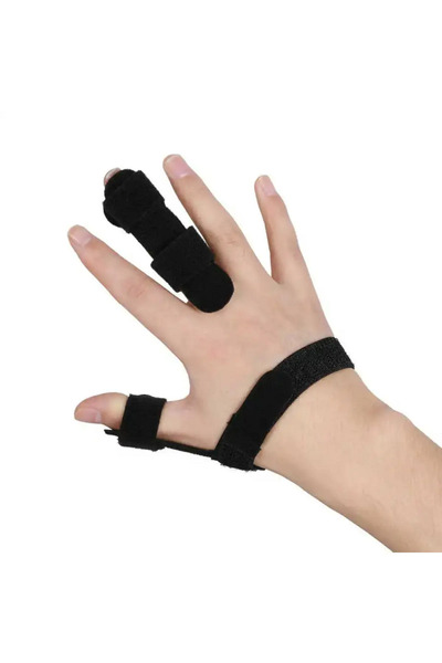 SNOWTEKSS قطعة واحدة (2 معدن منفصل) دعامات العلاج تدعم دعامة تثبيت الإصبع الب...