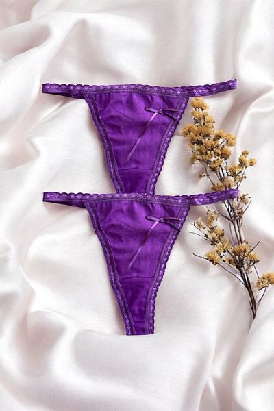 BLİSS WEAR FASHION Women's 2Li String Thong Panties
