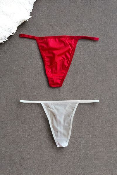 BLİSS WEAR FASHION Women's 2Li String Thong Panties