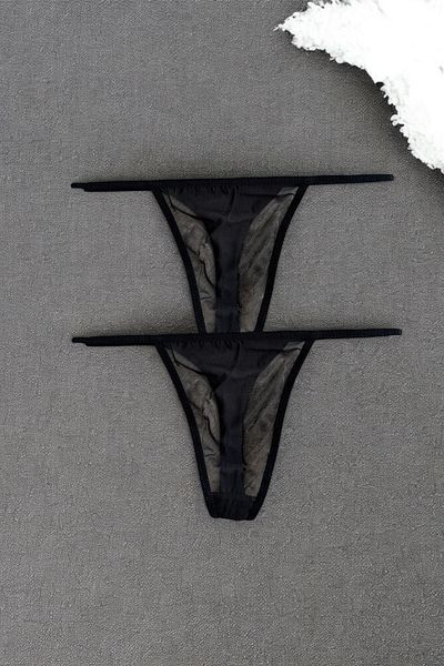 BLİSS WEAR FASHION Chiloți tanga 2 bucăți pentru femei