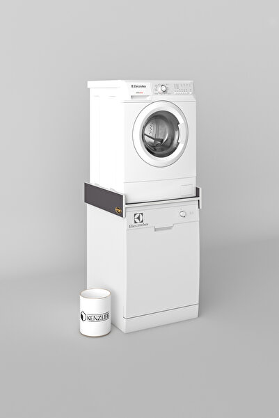 Kenzlife Çamaşır&Bulaşık Makinesi Dolabı Olenka Gri 015*70*60 Banyo Aparatı Arkalıksız