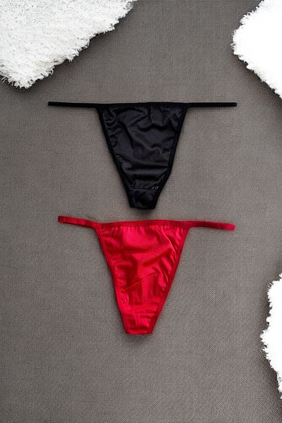 BLİSS WEAR FASHION Women's 2Li String Thong Panties