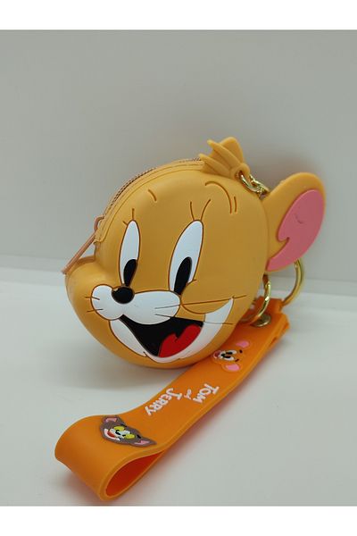 Mia Giyim Tom and Jerry Silicone Coin Purse Keychain and Bag Accessory