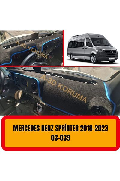 A3D TORPİDO KORUMA Mercedes Sprinter 2018-2023: Front Chest/Panel/Torpedo Protection/Carrier/Carrier - A3D-3D