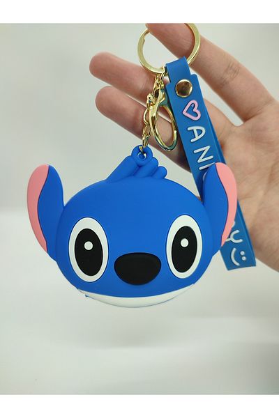 Mia Giyim Cute Stitch Silicone Coin Purse Keychain and Bag Accessory