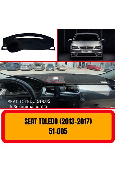 A3D TORPİDO KORUMA Seat Toledo 2013-2017 Model Front Chest/Panel/Torpedo Protection/Case/Carrier/Protector A3D/3D