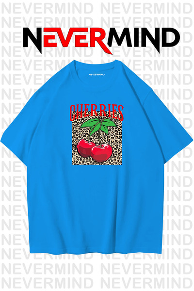 NEVERMIND Unisex Cireșe cu imprimeu supradimensionat tricou