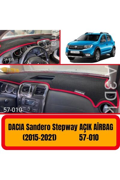 A3D TORPİDO KORUMA Dacia Sandero Stepway 2015-2021 Ön Torpido Koruma Koruyucu...