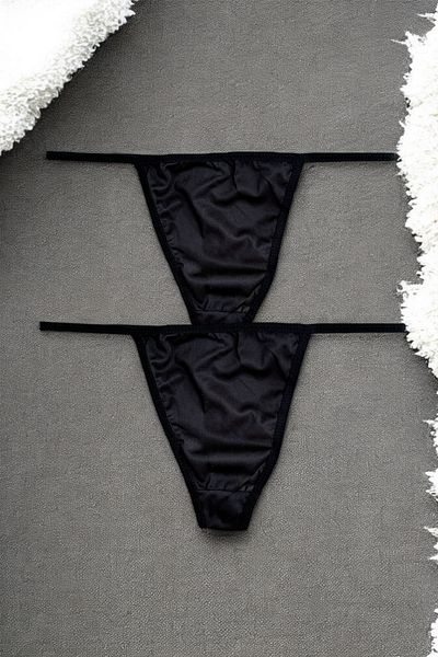 BLİSS WEAR FASHION Women's 2Li String Thong Panties