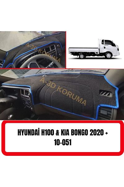 A3D TORPİDO KORUMA Hyundai H100 / KIA Bongo 2020 - Front Chest and Panel Protection, Glove Box and Carpet Protector