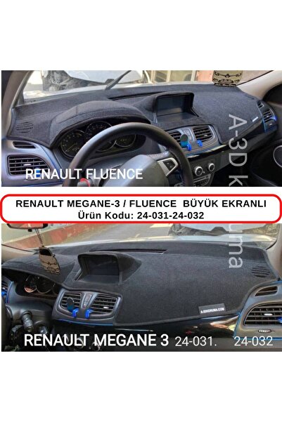 A3D TORPİDO KORUMA رينو ميجان 3 / فلوينس واقي شاشة كبيرة / سجادة / غطاء