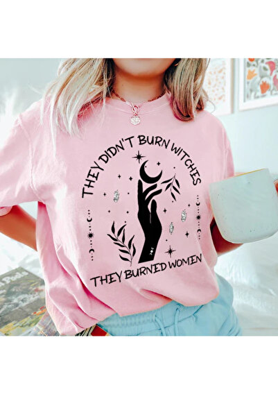 Wish BF Δεν καστάνιζαν τις μάγισσες Τυπωμένο μπλουζάκι oversize