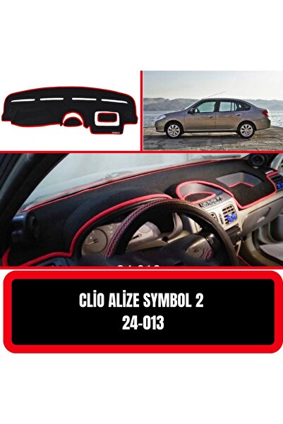 Barteg Renault Clio Alize Symbol - 2 Torpido Koruyucu Torpido Halısı Kılıf Ha...