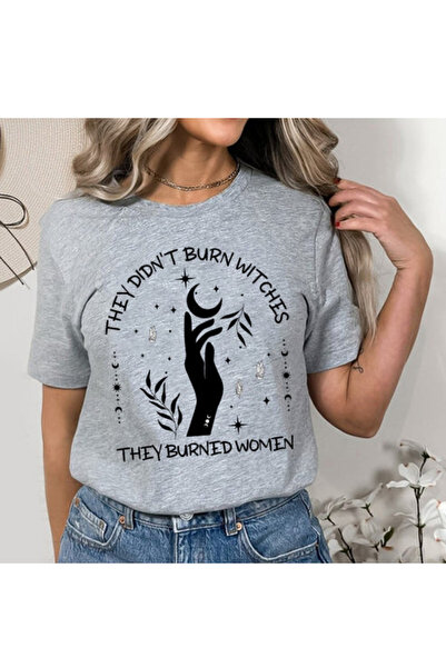 Wish BF Δεν καστάνιζαν τις μάγισσες Τυπωμένο μπλουζάκι oversize