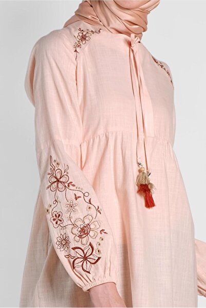 Alvina Embroidered Linen Tunic 4472