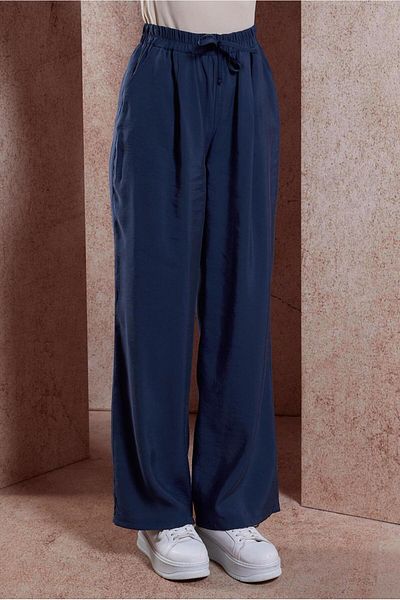 Alvina 70736 Model Elastic Waist Modal Trousers