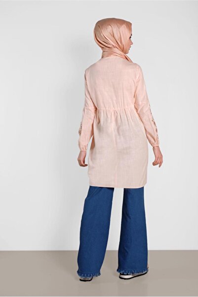 Alvina Embroidered Linen Tunic 4472