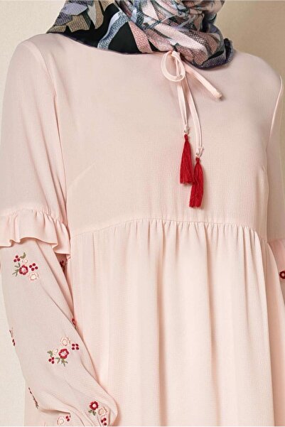 Alvina Embroidered Sleeves Bol Cut Tunic 4274